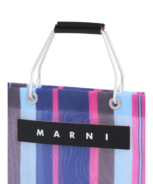 MARNI MARKET(マルニマーケット)の「ストライプバッグ(トートバッグ・レディース・イリュージョンブルー・FREE)」の4枚目の写真