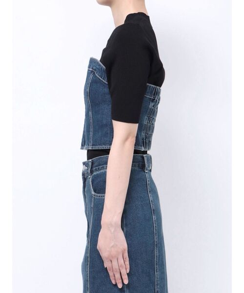 LAGUNAMOON（ラグナムーン）の「デニムビスチェ（ベスト・レディース・ブラック/インディゴブルー・FREE）」の14枚目の写真