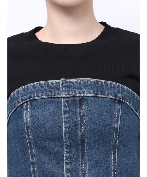 LAGUNAMOON（ラグナムーン）の「デニムビスチェ（ベスト・レディース・ブラック/インディゴブルー・FREE）」の12枚目の写真