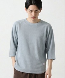 JEMORGAN（ジェーイーモーガン）の「【JEMORGAN / ジェーイーモーガン】ワッフル７分袖ラグランラウンドTシャツ（Tシャツ/カットソー）」