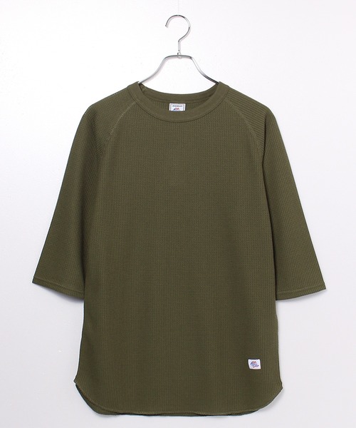 JEMORGAN(ジェーイーモーガン)の「【JEMORGAN / ジェーイーモーガン】ワッフル7分袖ラグランラウンドTシャツ(Tシャツ/カットソー・メンズ・カーキ/ネイビー/ブラック/ホワイト/杢グレー/ナチュラル/グリーン/サックスブルー/マスタード/モカ・M/L/XL/S)」の19枚目の写真