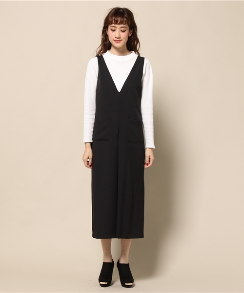 ROSE BUD（ローズバッド）の「S-LOP-15210 V/N COMBINAISON（つなぎ/オールインワン・レディース・ブラック/オリーブ/レッド系その他・ONE SIZE）」の6枚目の写真