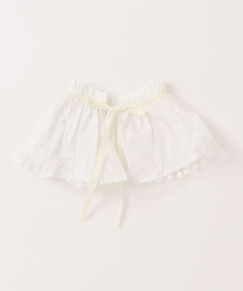 nino（ニノ）の「ラメチュチュレースディペット（付け襟・キッズ・ホワイト/ブラック・M）」の2枚目の写真