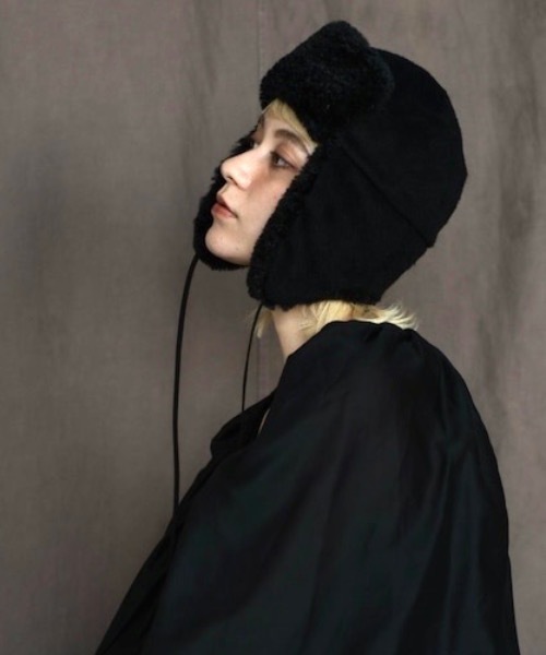 ORIENT MILLINERY（オリエント ミリナリー）の「モスコ（キャップ・レディース・ブラック/ベージュ・FREE）」の8枚目の写真