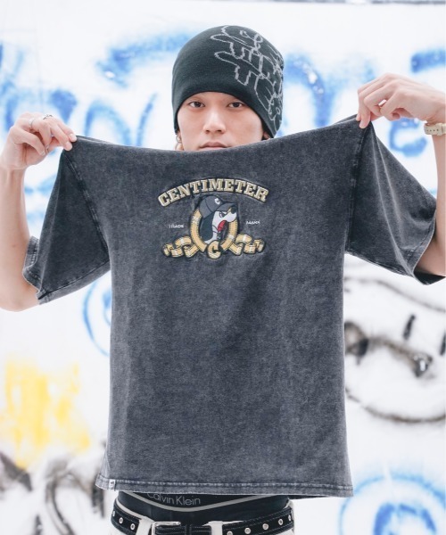 centimeter(センチメーター)の「golden logo tee(Tシャツ/カットソー・メンズ・アイボリー/杢グレー/スミクロ・MEDIUM/LARGE/X-LARGE)」の7枚目の写真