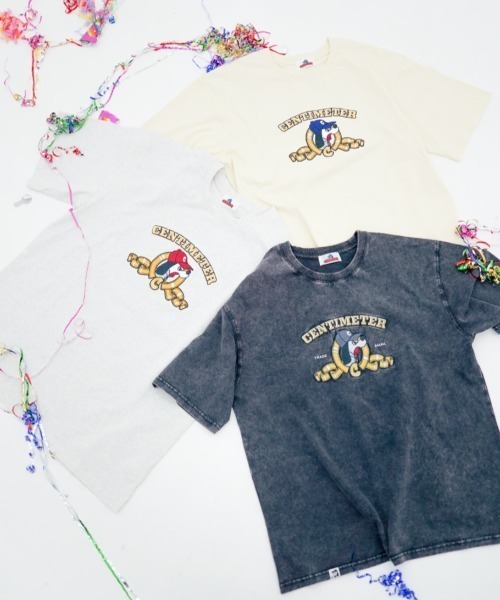 centimeter(センチメーター)の「golden logo tee(Tシャツ/カットソー・メンズ・アイボリー/杢グレー/スミクロ・MEDIUM/LARGE/X-LARGE)」の4枚目の写真