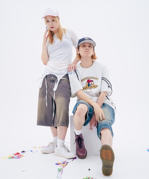 centimeter(センチメーター)の「golden logo tee(Tシャツ/カットソー・メンズ・アイボリー/杢グレー/スミクロ・MEDIUM/LARGE/X-LARGE)」の16枚目の写真