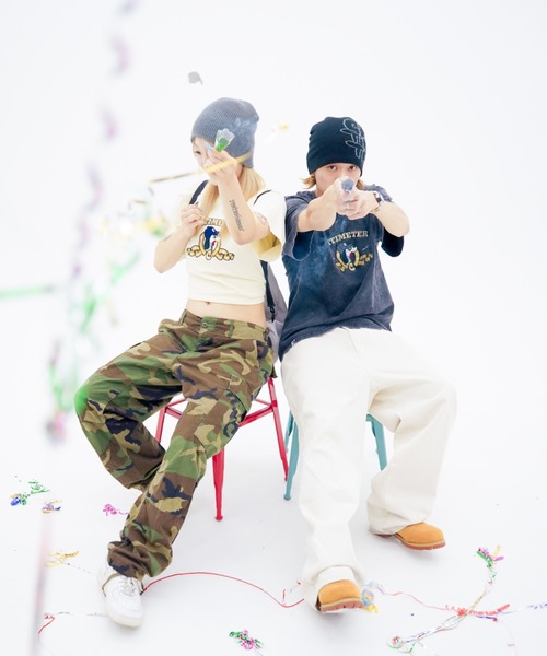 centimeter(センチメーター)の「golden logo tee(Tシャツ/カットソー・メンズ・アイボリー/杢グレー/スミクロ・MEDIUM/LARGE/X-LARGE)」の8枚目の写真