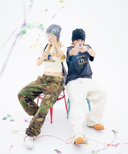 centimeter(センチメーター)の「golden logo tee(Tシャツ/カットソー・メンズ・アイボリー/杢グレー/スミクロ・MEDIUM/LARGE/X-LARGE)」の9枚目の写真