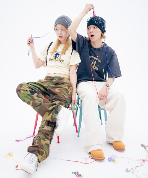 centimeter(センチメーター)の「golden logo tee(Tシャツ/カットソー・メンズ・アイボリー/杢グレー/スミクロ・MEDIUM/LARGE/X-LARGE)」の10枚目の写真