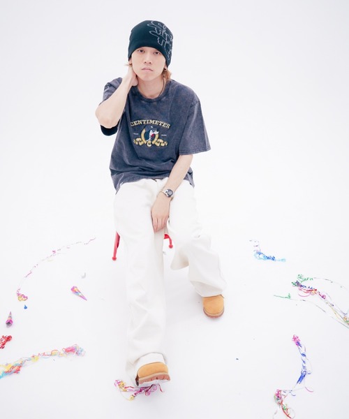 centimeter(センチメーター)の「golden logo tee(Tシャツ/カットソー・メンズ・アイボリー/杢グレー/スミクロ・MEDIUM/LARGE/X-LARGE)」の12枚目の写真