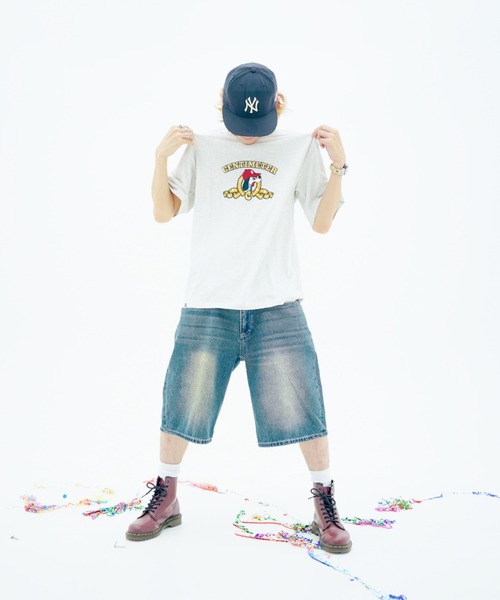 centimeter(センチメーター)の「golden logo tee(Tシャツ/カットソー・メンズ・アイボリー/杢グレー/スミクロ・MEDIUM/LARGE/X-LARGE)」の13枚目の写真