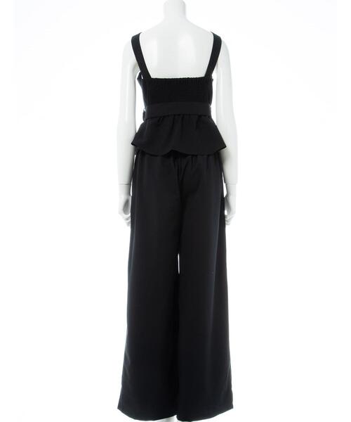 INGNI（イング）の「【WEB限定】ビスチェ＋パンツ／セットアップ（サロペット/オーバーオール・レディース・グレー/ブラック・M）」の6枚目の写真