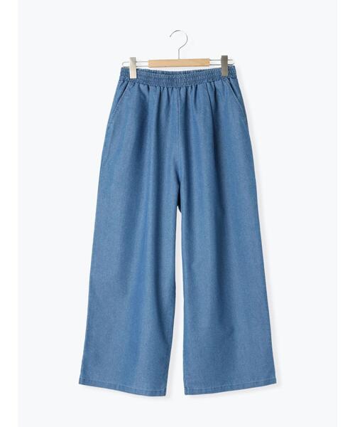 Samansa Mos2（サマンサ モスモス）の「【M/Lサイズ】デニムイージーストレートパンツ（その他パンツ・レディース・ブルー/ネイビー・M/L）」の10枚目の写真