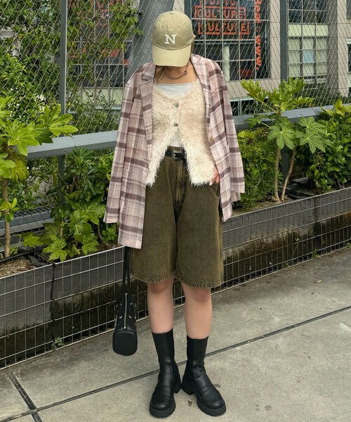 CIAOPANIC（チャオパニック）の「ピグメントイニシャルワッペンキャップ（キャップ・レディース・ベージュ/ネイビー/レッド/グリーン・ONE SIZE）」の8枚目の写真