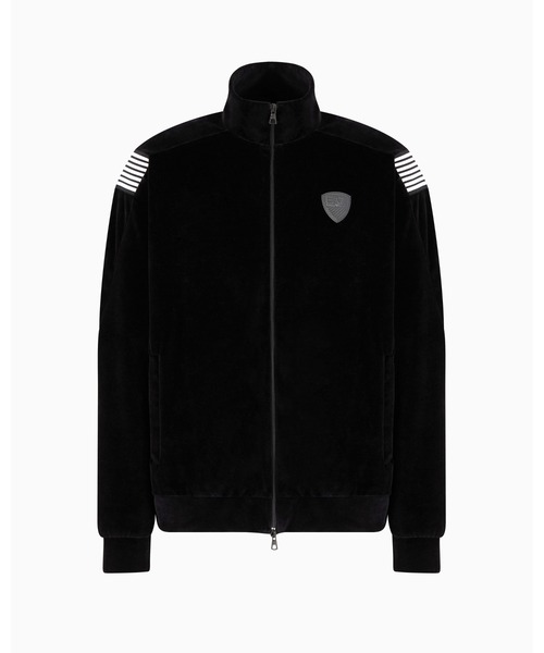 EMPORIO ARMANI EA7（エンポリオアルマーニイーエーセブン）の「【エンポリオ アルマーニ EA7】Soccer ジップアップ スウェットシャツ シェニール（スウェット・メンズ・ブラック・SMALL/MEDIUM/LARGE/X-LARGE）」の5枚目の写真