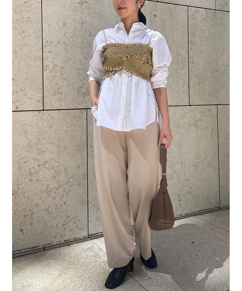 Stylevoice for xxx（スタイルヴォイスフォー）の「ギャザービスチェブラウスセット（シャツ/ブラウス・レディース・ブラック/マスタード/ライトピンク・FREE）」の15枚目の写真