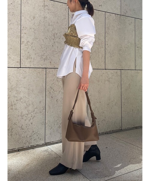 Stylevoice for xxx（スタイルヴォイスフォー）の「ギャザービスチェブラウスセット（シャツ/ブラウス・レディース・ブラック/マスタード/ライトピンク・FREE）」の16枚目の写真