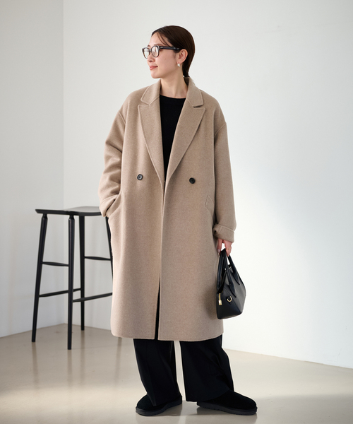 ≪追加≫SUPER160sダブルブレストコート（チェスターコート