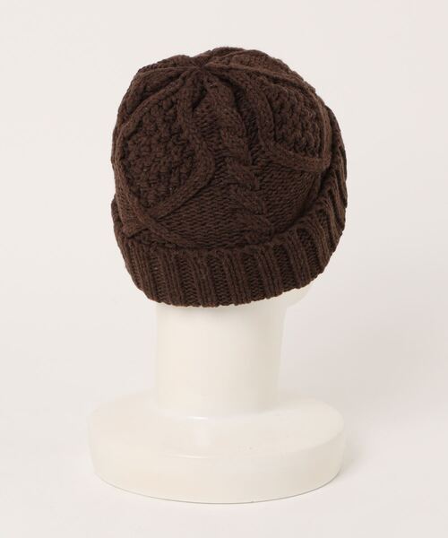 BANKS(バンクス)の「BEANIE/BANKS(バンクス)シンプルデザインケーブル編みニットキャップ(ニットキャップ/ビーニー・メンズ・オフホワイト/カーキ/ブラウン・FREE)」の4枚目の写真