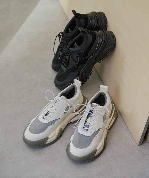 Whim Gazette（ウィムガゼット）の「【2.718】ボリュームスニーカー（スニーカー・レディース・ブラック/ホワイト・38/36/37）」の5枚目の写真