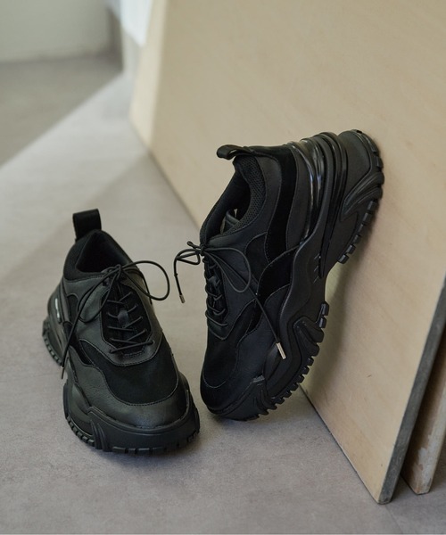 Whim Gazette（ウィムガゼット）の「【2.718】ボリュームスニーカー（スニーカー・レディース・ブラック/ホワイト・38/36/37）」の6枚目の写真