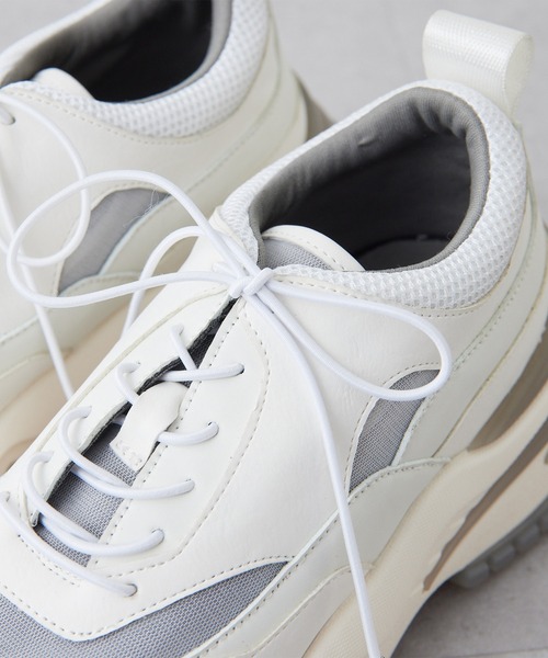Whim Gazette（ウィムガゼット）の「【2.718】ボリュームスニーカー（スニーカー・レディース・ブラック/ホワイト・38/36/37）」の12枚目の写真