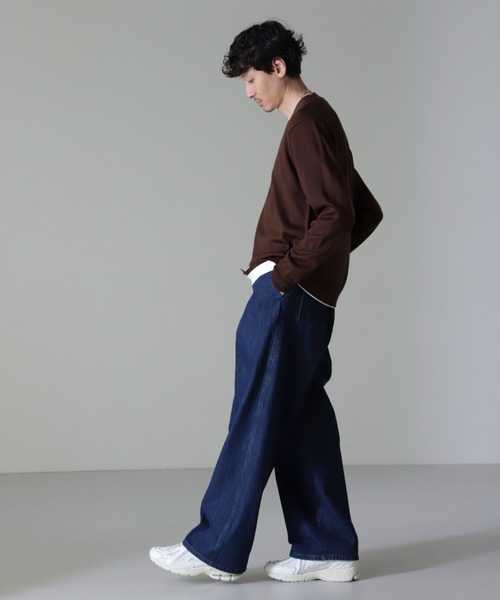 NANO universe（ナノユニバース）の「タスマニアミックスベーシックカーディガン（カーディガン/ボレロ・メンズ・ネイビー/チャコール/ブラック/ブラウン・L/XL/S/M）」の13枚目の写真