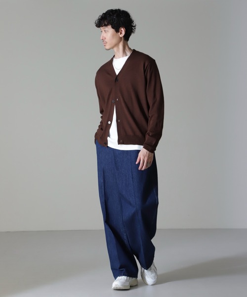 NANO universe（ナノユニバース）の「タスマニアミックスベーシックカーディガン（カーディガン/ボレロ・メンズ・ネイビー/チャコール/ブラック/ブラウン・L/XL/S/M）」の11枚目の写真