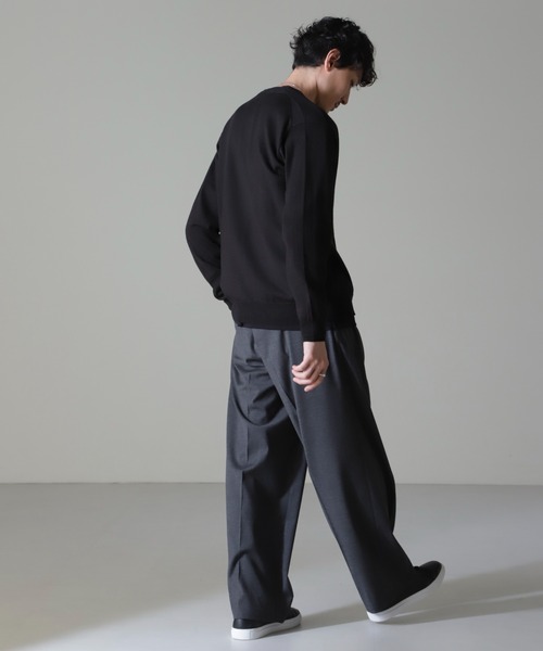 NANO universe（ナノユニバース）の「タスマニアミックスベーシックカーディガン（カーディガン/ボレロ・メンズ・ネイビー/チャコール/ブラック/ブラウン・L/XL/S/M）」の8枚目の写真