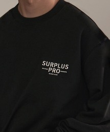 【MAISON CLUB】SURPLUS PRO-Military One Point Sweater /ミリタリーワンポイントスウェット　裏毛　オーバーサイズ
