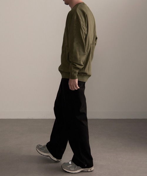 MAISON CLUB（メゾンクラブ）の「【MAISON CLUB】SURPLUS PRO-Military One Point Sweater /ミリタリーワンポイントスウェット　裏毛　オーバーサイズ（スウェット・メンズ・ブラック/カーキ/グレー・L/XL）」の7枚目の写真
