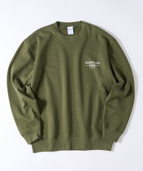MAISON CLUB（メゾンクラブ）の「【MAISON CLUB】SURPLUS PRO-Military One Point Sweater /ミリタリーワンポイントスウェット　裏毛　オーバーサイズ（スウェット・メンズ・ブラック/カーキ/グレー・L/XL）」の11枚目の写真
