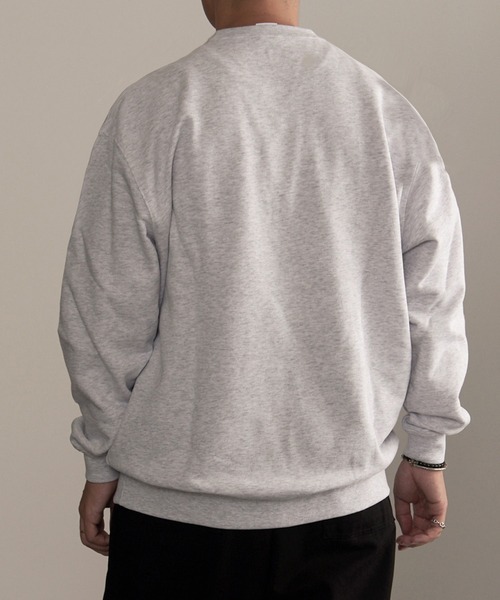 MAISON CLUB（メゾンクラブ）の「【MAISON CLUB】SURPLUS PRO-Military One Point Sweater /ミリタリーワンポイントスウェット　裏毛　オーバーサイズ（スウェット・メンズ・ブラック/カーキ/グレー・L/XL）」の21枚目の写真