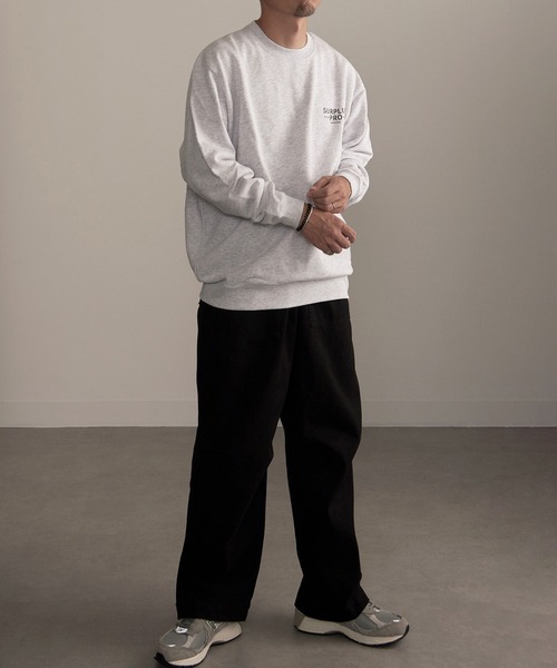 MAISON CLUB（メゾンクラブ）の「【MAISON CLUB】SURPLUS PRO-Military One Point Sweater /ミリタリーワンポイントスウェット　裏毛　オーバーサイズ（スウェット・メンズ・ブラック/カーキ/グレー・L/XL）」の22枚目の写真