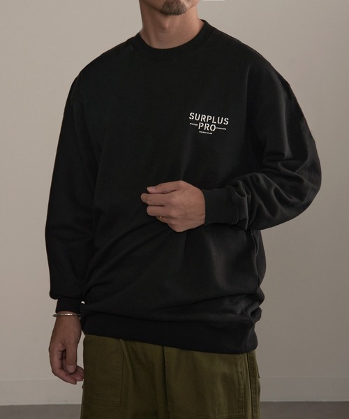 MAISON CLUB（メゾンクラブ）の「【MAISON CLUB】SURPLUS PRO-Military One Point Sweater /ミリタリーワンポイントスウェット　裏毛　オーバーサイズ（スウェット・メンズ・ブラック/カーキ/グレー・L/XL）」の13枚目の写真