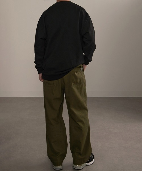 MAISON CLUB（メゾンクラブ）の「【MAISON CLUB】SURPLUS PRO-Military One Point Sweater /ミリタリーワンポイントスウェット　裏毛　オーバーサイズ（スウェット・メンズ・ブラック/カーキ/グレー・L/XL）」の17枚目の写真