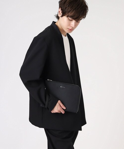 tk.TAKEO KIKUCHI（ティーケータケオキクチ）の「◆サフィアーノPVCクラッチバッグ（クラッチバッグ・メンズ・ブルー系その他/ブラック・00）」の16枚目の写真