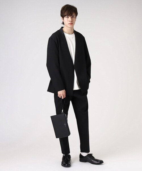 tk.TAKEO KIKUCHI（ティーケータケオキクチ）の「◆サフィアーノPVCクラッチバッグ（クラッチバッグ・メンズ・ブルー系その他/ブラック・00）」の17枚目の写真