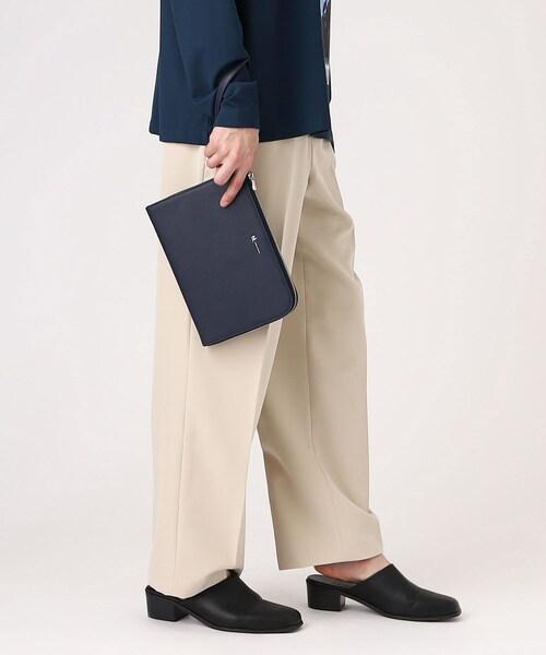 tk.TAKEO KIKUCHI（ティーケータケオキクチ）の「◆サフィアーノPVCクラッチバッグ（クラッチバッグ・メンズ・ブルー系その他/ブラック・00）」の18枚目の写真