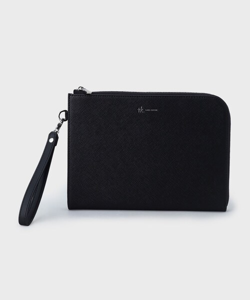 tk.TAKEO KIKUCHI（ティーケータケオキクチ）の「◆サフィアーノPVCクラッチバッグ（クラッチバッグ・メンズ・ブルー系その他/ブラック・00）」の8枚目の写真