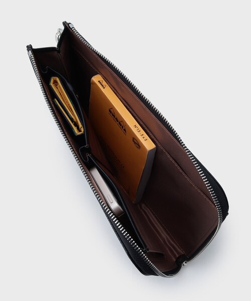 tk.TAKEO KIKUCHI（ティーケータケオキクチ）の「◆サフィアーノPVCクラッチバッグ（クラッチバッグ・メンズ・ブルー系その他/ブラック・00）」の13枚目の写真