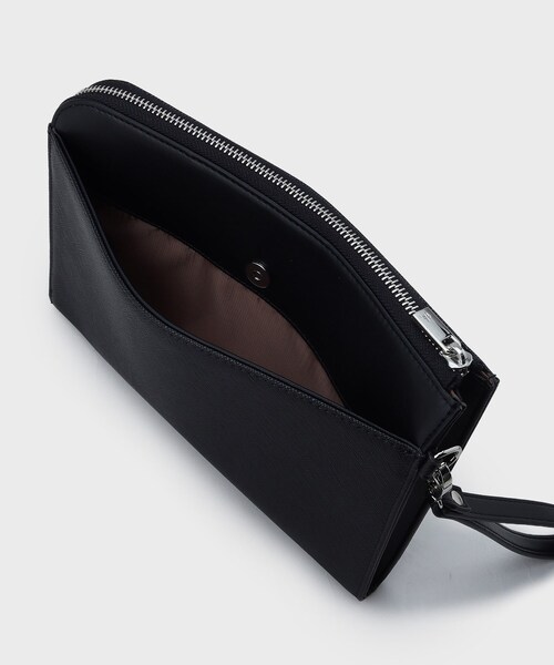 tk.TAKEO KIKUCHI（ティーケータケオキクチ）の「◆サフィアーノPVCクラッチバッグ（クラッチバッグ・メンズ・ブルー系その他/ブラック・00）」の3枚目の写真