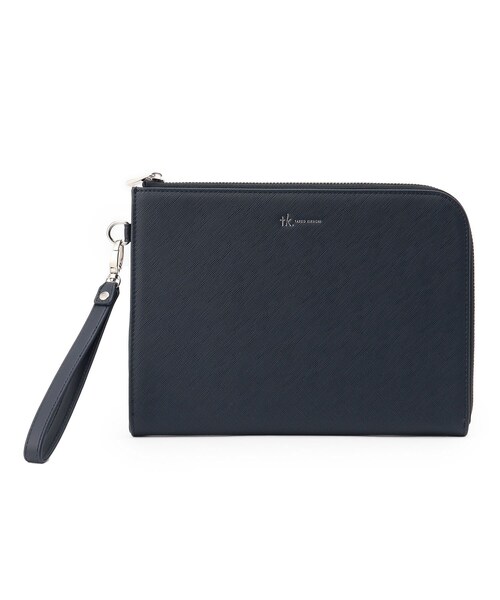 tk.TAKEO KIKUCHI（ティーケータケオキクチ）の「◆サフィアーノPVCクラッチバッグ（クラッチバッグ・メンズ・ブルー系その他/ブラック・00）」の6枚目の写真