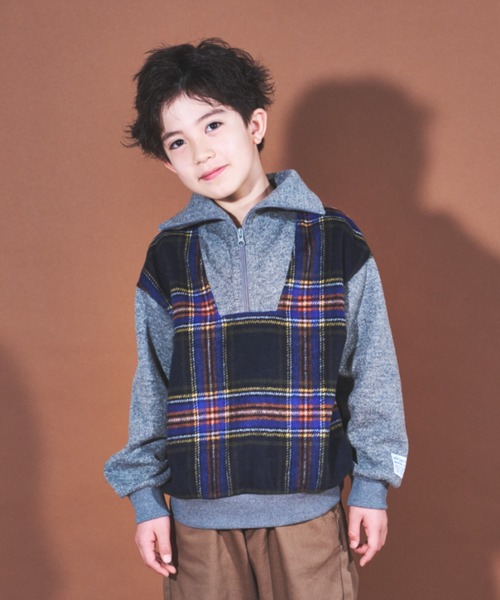 【セール】ブルータータンチェックプルオーバー（スウェット）｜maarook（マルーク）