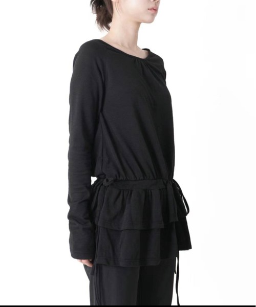 【ダブルフリル】クルーネックワンピース（ワンピース）｜Y2K SYNAPSE FACTORY（ワイツーケー シナプスファクトリー）