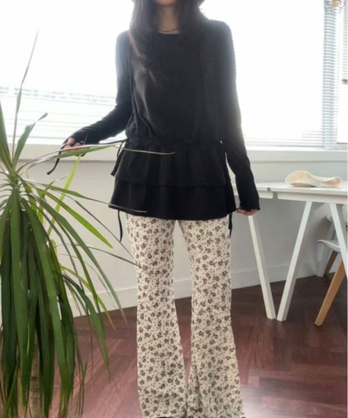 【ダブルフリル】クルーネックワンピース（ワンピース）｜Y2K SYNAPSE FACTORY（ワイツーケー シナプスファクトリー）