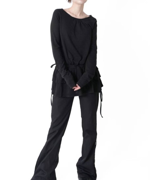 【ダブルフリル】クルーネックワンピース（ワンピース）｜Y2K SYNAPSE FACTORY（ワイツーケー シナプスファクトリー）