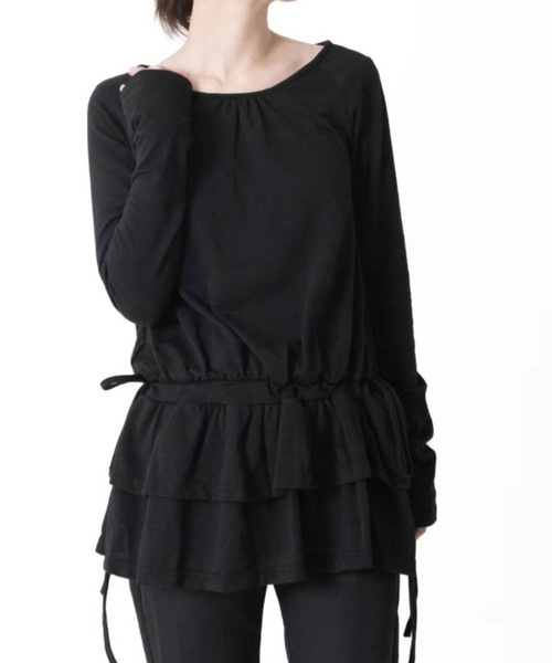 【ダブルフリル】クルーネックワンピース（ワンピース）｜Y2K SYNAPSE FACTORY（ワイツーケー シナプスファクトリー）