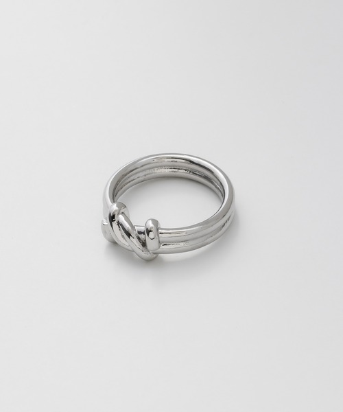 ciite' surgical stainless(シーテサージカルステンレス)の「【 金属アレルギー対応 】 ニュアンスノットリング サージカルステンレス (リング・レディース・ゴールド/シルバー・11号/9号)」の14枚目の写真